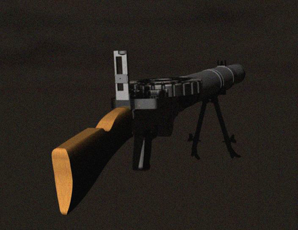 Full colour render of 3D model 