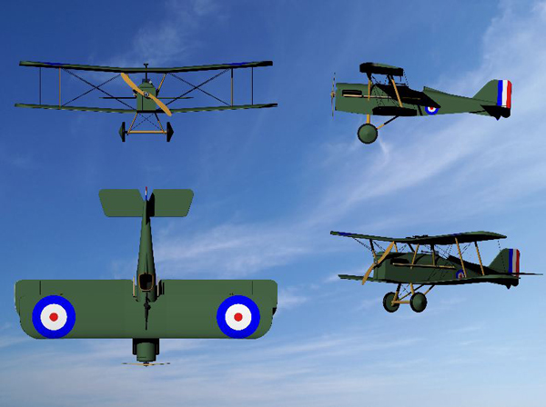 Basic full colour render of 3D model 