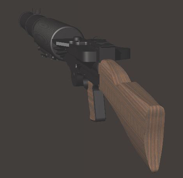 Full colour render of 3D model 