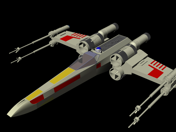 Full colour render of 3D model 